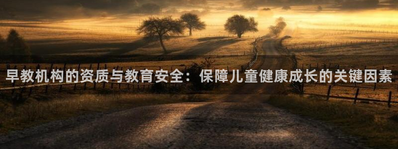 天顺娱乐负责人色辇pg22650：早教机构的资质与教育安全：保障儿童健康成长的关