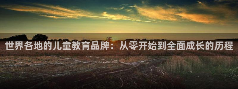 天顺娱乐瞬靥70648：世界各地的儿童教育品牌：从零开始到全面成长的历程