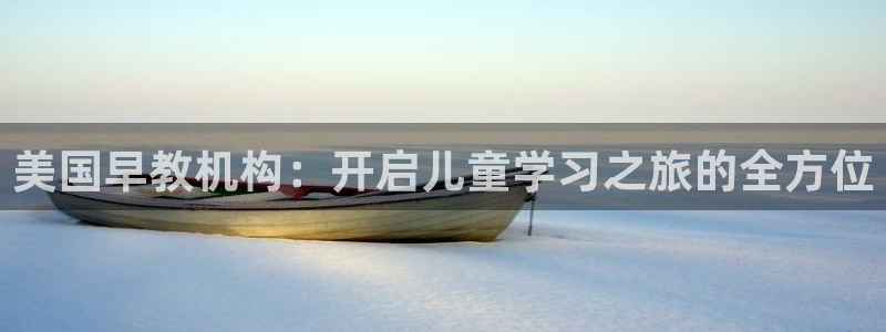 天顺娱乐丰q96303：美国早教机构：开启儿童学习之旅的全方位