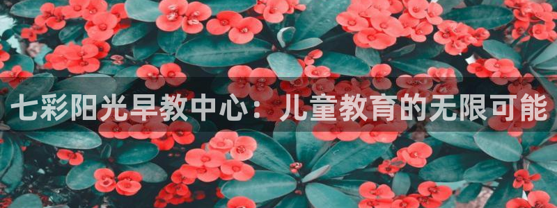 天顺娱乐起点 62562k：七彩阳光早教中心：儿童教育的无限可能