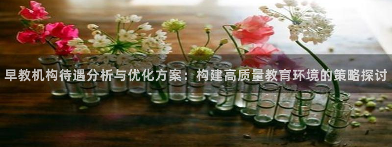 天顺娱乐官网首页：早教机构待遇分析与优化方案：构建高质量教育环境的策略探讨