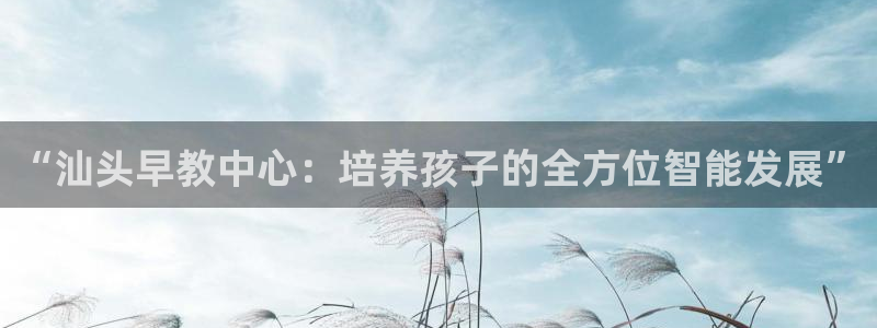 天顺娱乐陨 66 6：“汕头早教中心：培养孩子的全方位智能发展”