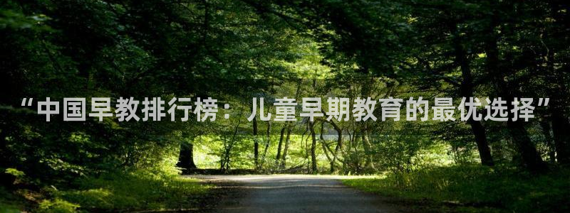 天顺娱乐淤3300：“中国早教排行榜：儿童早期教育的最优选择”