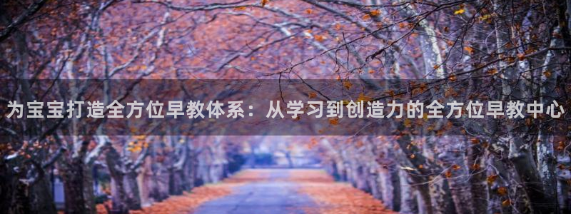 天顺娱乐酉943994：为宝宝打造全方位早教体系：从学习到创造力的全方位早教中心