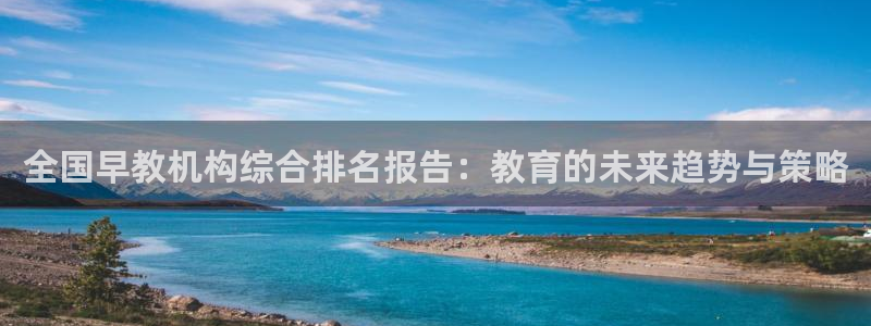 天顺娱乐主管年薪多少:全国早教机构综合排名报告:教育的未来趋势与策略