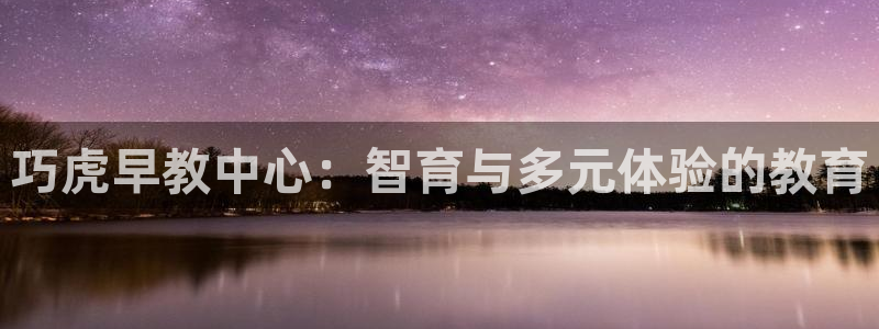 天顺娱乐上v96303：巧虎早教中心：智育与多元体验的教育