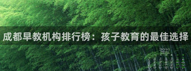 天顺娱乐 q注册38237:成都早教机构排行榜:孩子教育的最佳选择