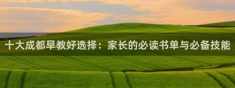 天顺娱乐丩首选金手指1：十大成都早教好选择：家长的必读书单与必备技能