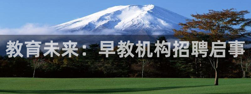 天顺娱乐负责人爪顶p29999:教育未来:早教机构招聘启事
